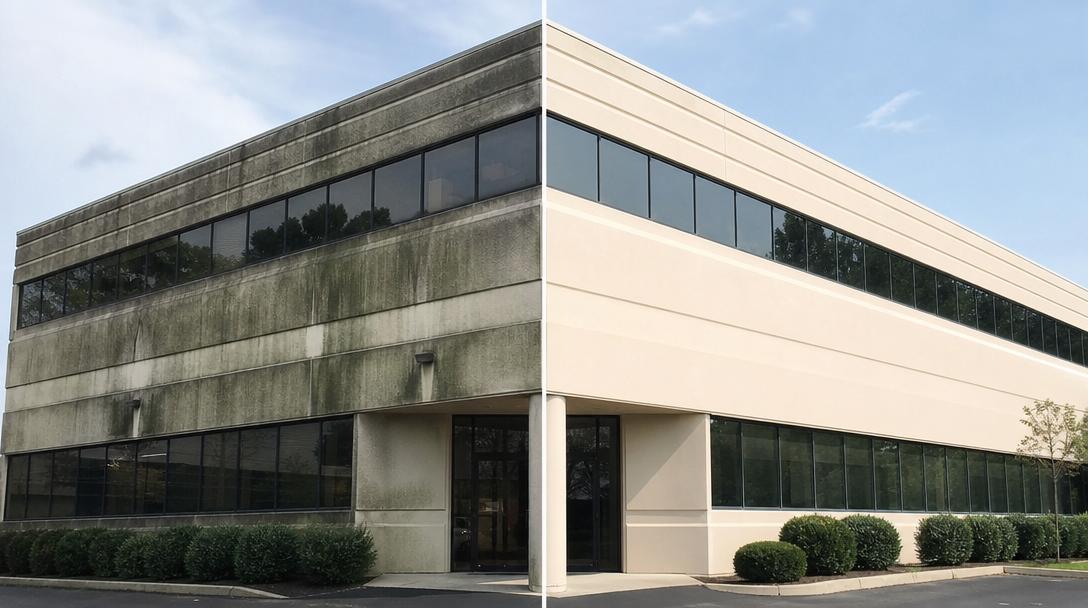 Façade Restoration before and after