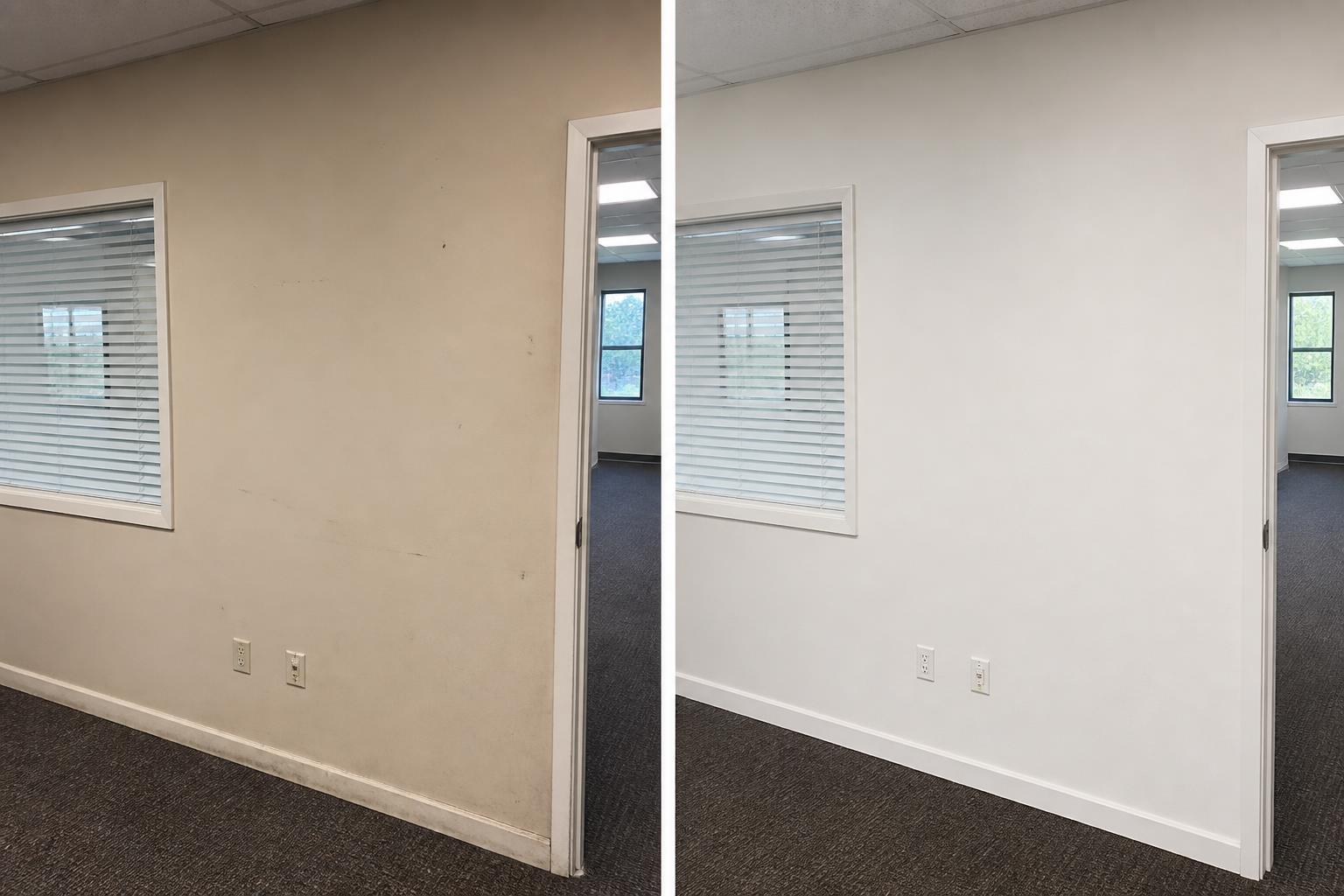 Office Suite Repaint before and after